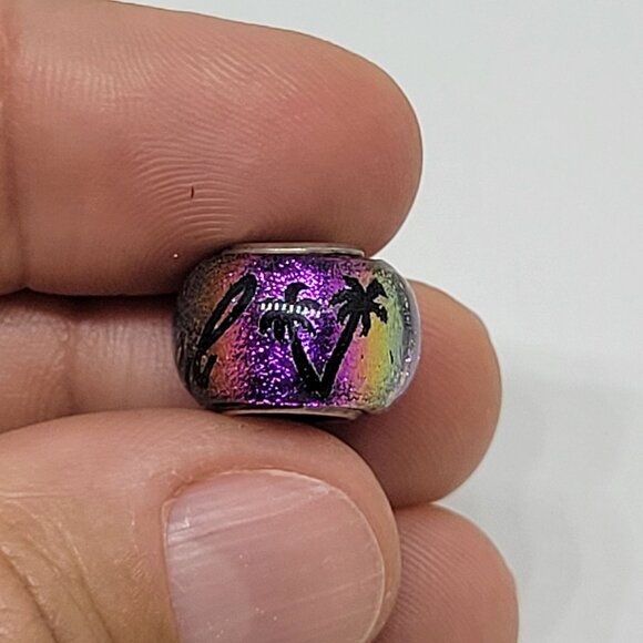 Sanibel Island Silver & Multicolor Beads For Charm Bracelets Lot of 2 - Picture 3 of 8